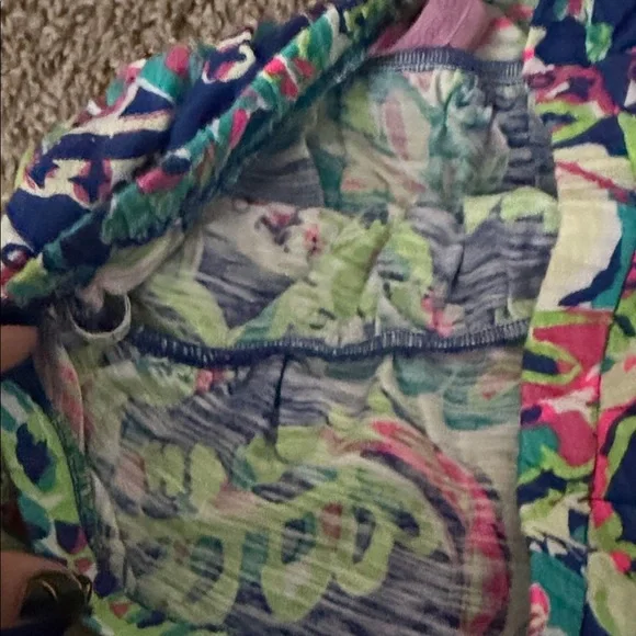 Lilly Pulitzer Blue and Green tube top - Picture 3 of 4